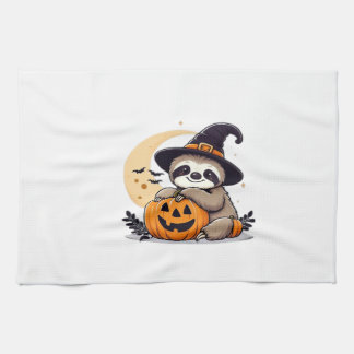 Sloth Halloween Motif Cute Classic T-Shirt キッチンタオル