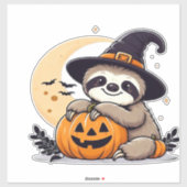 Sloth Halloween Motif Cute Classic T-Shirt シール (シート)