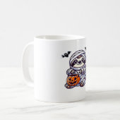Sloth Halloween Mummy Kids Women Men Sloth Classic コーヒーマグカップ (正面左)