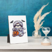 Sloth Halloween Mummy Kids Women Men Sloth Classic フォトプラーク (側面)
