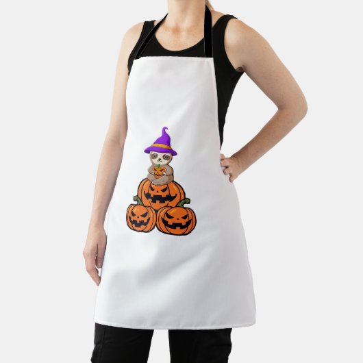 Sloth Halloween Premium T-Shirt エプロン (インサイチュ)