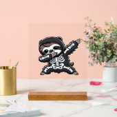 Sloth Halloween Skeleton Kids Women Men Sloth Clas アクリルサイン (ウェディング)