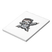 Sloth Halloween Skeleton Kids Women Men Sloth Clas ノートパッド (回転)