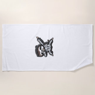Sloth Halloween Skeleton Kids Women Men Sloth Clas ビーチタオル