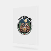 Sloth Hiking with Drink Team アクリルサイン (傾斜)