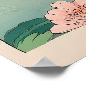 Sloth in Bathtub Ukiyo-e Print Japandi Bathroom ポスター (角)