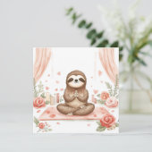 Sloth in  Yoga Class on Valentine's Day  シーズンカード (スタンド正面)