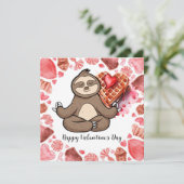 Sloth in  Yoga Class on Valentine's Day  シーズンカード (スタンド正面)