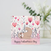 Sloth in  Yoga Class on Valentine's Day  シーズンカード (スタンド正面)