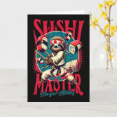 Sloth Karate Sushi Master  カード (黄色い花)