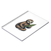 Sloth Line Engraving Classic Animal Tee (2) ノートブック (左側)