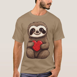 Sloth Love In Love Friendship and Valentines Tシャツ