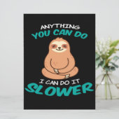 Sloth Lover  Cute Sloth Canvas メニュー (スタンド正面)