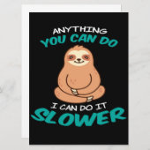 Sloth Lover  Cute Sloth Canvas メニュー (正面/裏面)