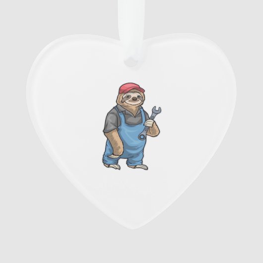 Sloth Mechanic Wrench Classic T-Shirt オーナメント (正面)