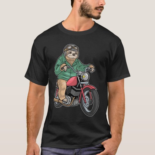Sloth Motorcycle Tシャツ (正面)