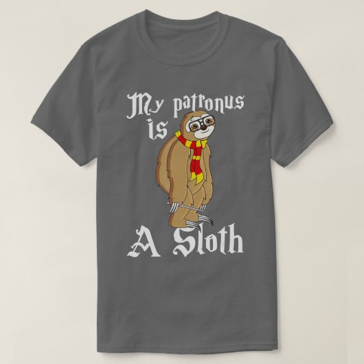 Sloth Pictures Patronus Charm Sloth Stuffed Animal Tシャツ (デザイン正面)