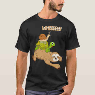 Sloth Pictures Turtle Decor Snail Tシャツ