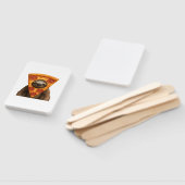 Sloth pizza funny weird prank meme cute happy chri ハンドファン (組立なし)