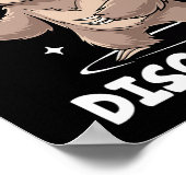 Sloth Playing Disc Golf Player Sports Athlete Game ポスター (角)