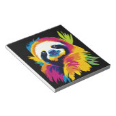 Sloth Portrait Illustration Watercolour Painting ノートパッド (アングル)