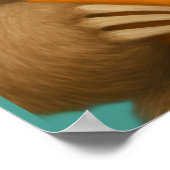 SLOTH POSTER – Be Happy Positive Wall Art ポスター (角)