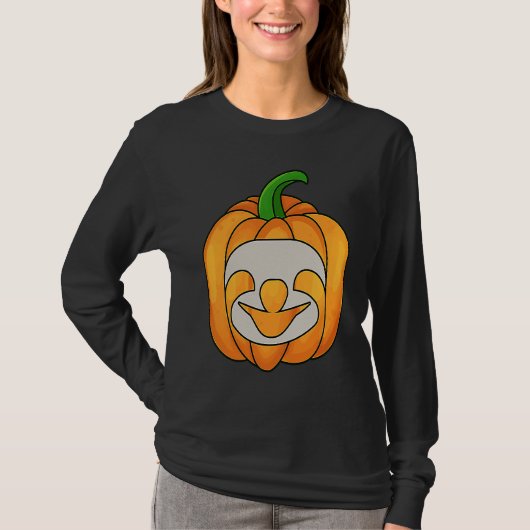 Sloth Pumpkin Halloween Sloth Themed Halloween Tシャツ (正面)