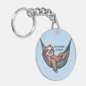 Sloth Relaxing キーホルダー (正面左)