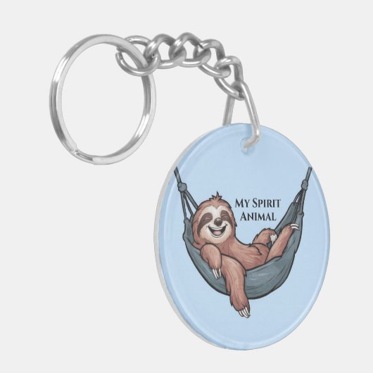 Sloth Relaxing キーホルダー (正面左)