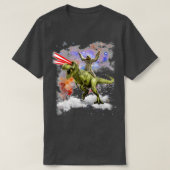 Sloth Riding TRex Dinosaur Tシャツ (デザイン正面)
