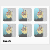 Sloth Rock climbing スクエアシール (シート)