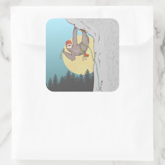 Sloth Rock climbing スクエアシール (バッグ)