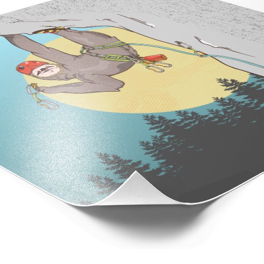 Sloth Rock climbing フォトプリント (角)