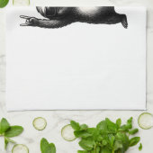 Sloth Rocking Dance キッチンタオル (折り畳み)