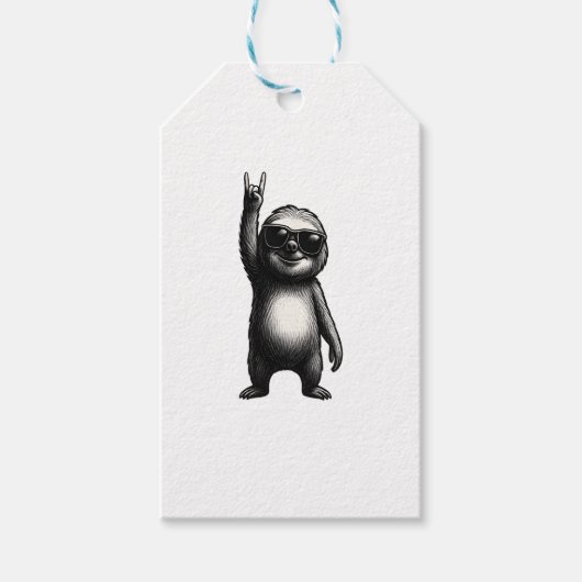 Sloth Rocking Dance ギフトタグ (正面)