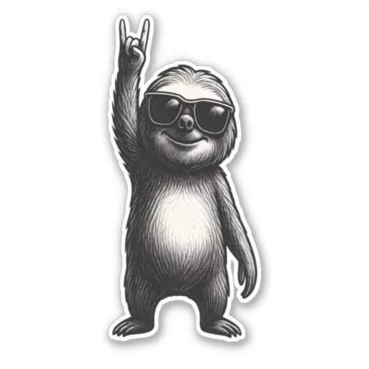 Sloth Rocking Dance シール (正面)