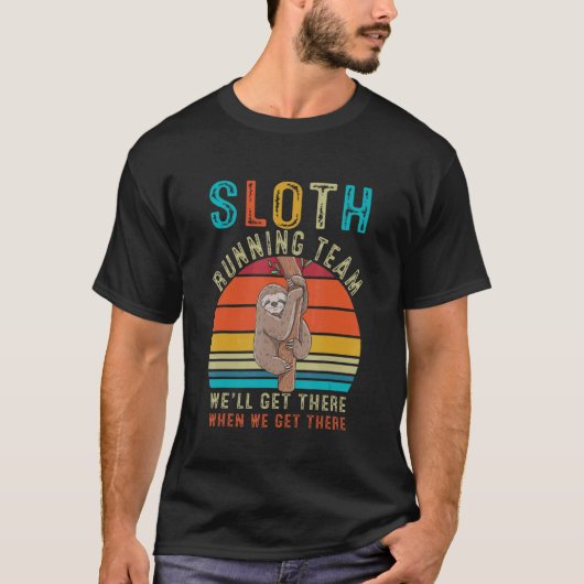 Sloth Running Team Workout Tシャツ (正面)