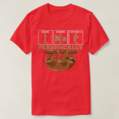 Sloth Science Chemistry Tシャツ (デザイン正面)