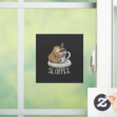 Sloth Sleep at Cup of Coffee Funny Sloth Sloffee T ウィンドウサイン (ホーム)