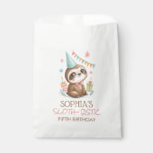 Sloth sloth-tastic kids birthday フェイバーバッグ (正面)