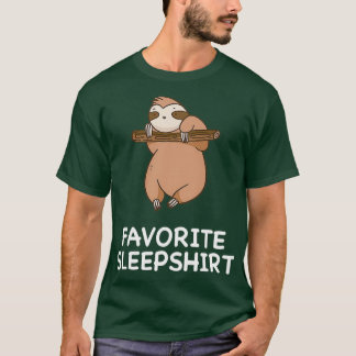 Sloth Sloths Nap Sleeping Sleep Pajama Pajamas Nig Tシャツ