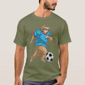 Sloth Soccer player Soccer Tシャツ (正面)