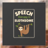 Sloth Speech Therapist Speech Therapy Pathology T- ウィンドウサイン (シート2)