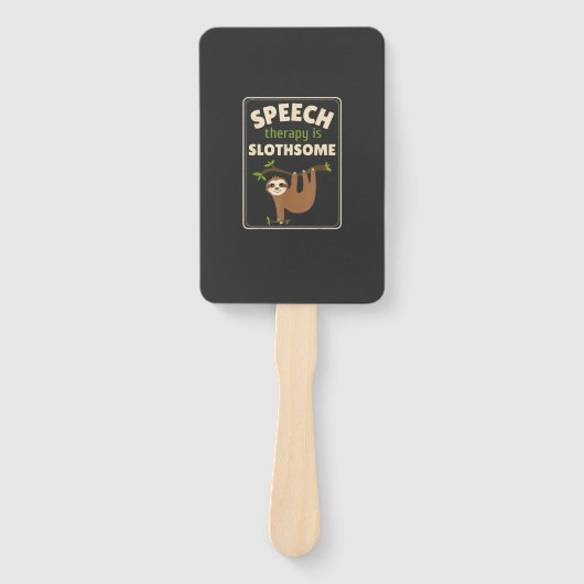 Sloth Speech Therapist Speech Therapy Pathology T- ハンドファン (正面)
