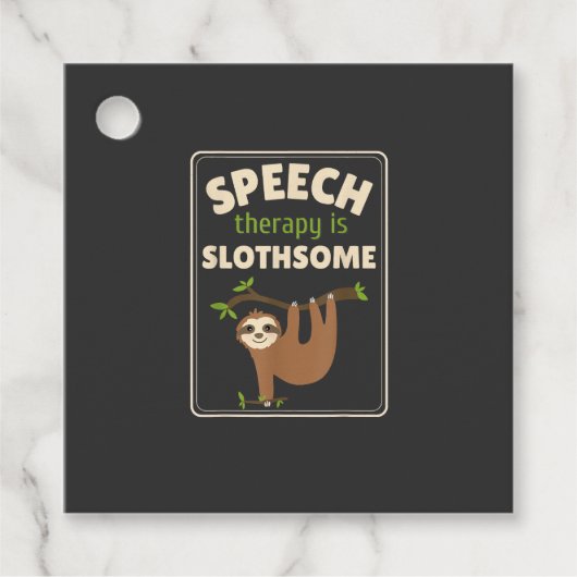 Sloth Speech Therapist Speech Therapy Pathology T- フェイバータグ (正面)