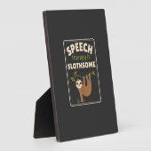 Sloth Speech Therapist Speech Therapy Pathology T- フォトプラーク (側面)