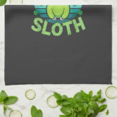 Sloth St Patricks Day Sloth Shenanigans Cute Anima キッチンタオル (折り畳み)
