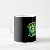 Sloth St Patricks Day Sloth Shenanigans Cute Anima コーヒーマグカップ (正面左)