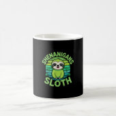 Sloth St Patricks Day Sloth Shenanigans Cute Anima コーヒーマグカップ (中央)