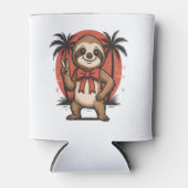 Sloth Summer Beach Rocking 缶クーラー (正面)